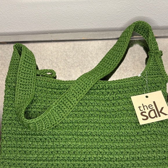 The Sak Olive Crochet Hobo Shoulder Bag NWT - Picture 9 of 11